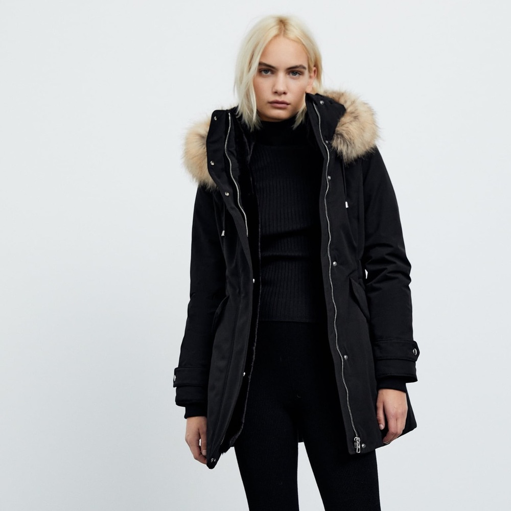 Zara Trafaluc Outerwear Collection: Water Repellant Puffer | Size: M